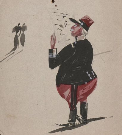 null *Ecole vers 1900 


Ensemble de treize dessins représentant des personnages...