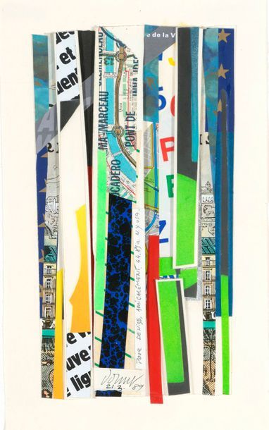 null Bertrand DORNY (1931-2015)


Sans titre, 1989


Collage de papiers pliés sur...