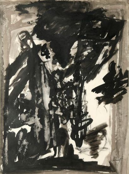 null Jacques DOUCET (1924-1994)


Sans titre, 1967


Encre de chine et lavis sur...