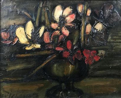 null Franz PRIKING (1929-1979)
Nature morte au bouquet de fleurs
Huile sur toile,...
