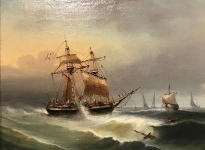 null J. ROY (XIXè siècle)
Marine
Huile sur toile signée et datée (18)84 en bas à...