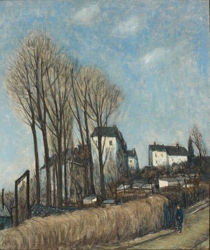 null Alphonse-Léon QUIZET (1885-1955)
Paris, un coin de fortif
Huile sur toile
signée...