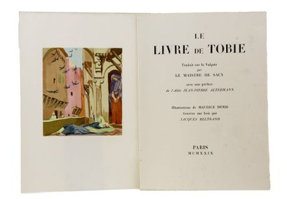 null [Le Maistre de Sacy] - Denis, Maurice. - Le Livre de Tobie. Paris, s.n., 1929....