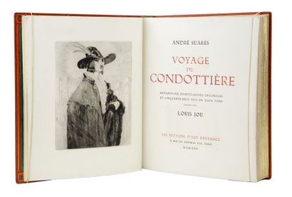 null Suarès, André - Jou, Louis. - Voyage du Condottière. Paris, Editions d'Art Devambez,...