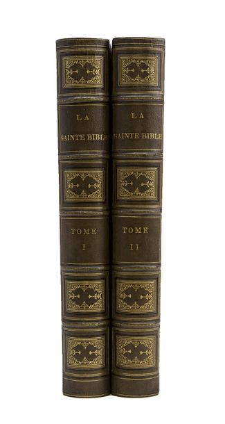 null Doré, Gustave. - La Sainte Bible selon la Vulgate. Tours, Mame, 1866. 2 volumes...