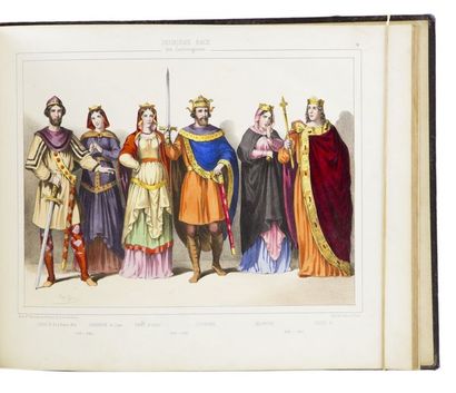 null Les Rois et Reines de France en estampes, représentant par ordre chronologique...