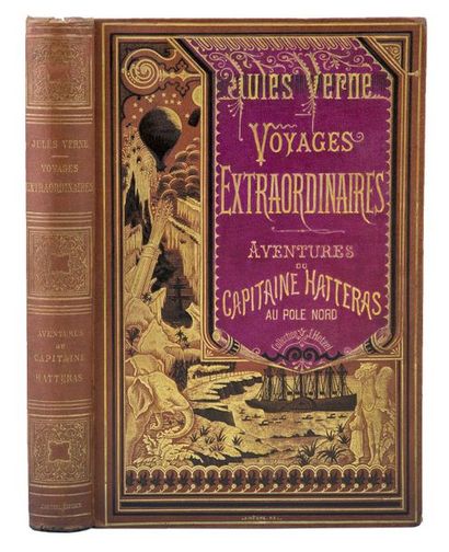 null Verne, Jules - Riou. - Voyages et aventures du capitaine Hatteras. Les Anglais...