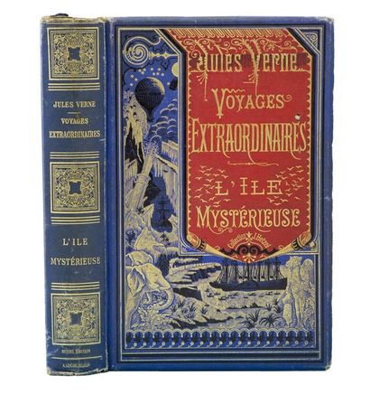 null Verne, Jules - Férat, J.. - L'Ile mystérieuse. Paris, Bibliothèque d'Education...