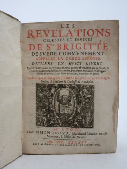 null Ferraige, Jacques (traducteur). - Les Révélations célestes et divines de Ste...