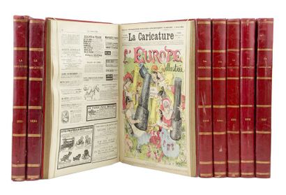 null La Caricature. Journal satirique paru de 1880 à 1892, fondé par G. Decaux et...