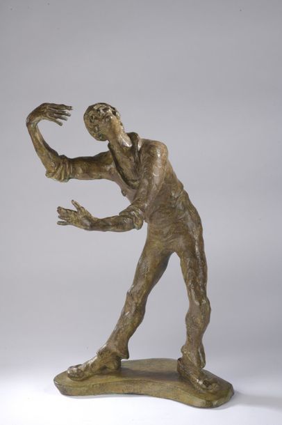 Félix SCHIVO (1924-2006) 

LE MIME MARCEAU : LA VALSE, de la série des quatre statuettes...