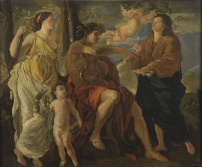 Maurice MAZO (1901-1989) 

D’APRES NICOLAS POUSSIN (1594-1665), L’INSPIRATION DU...