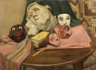 Maurice MAZO (1901-1989) 

Nature morte aux masques


Huile sur toile


Cachet de...