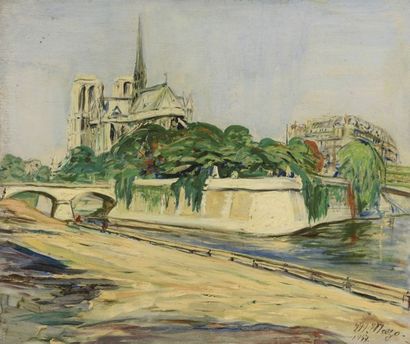 Maurice MAZO (1901-1989) 

NOTRE-DAME DE PARIS, 1947


Huile sur panneau


Signée...