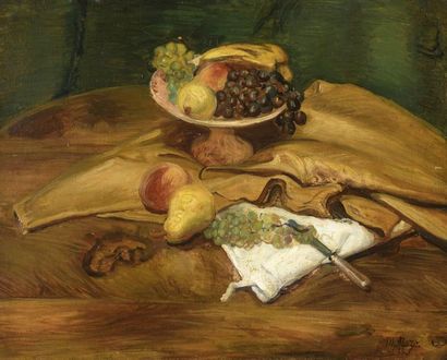 Maurice MAZO (1901-1989) 

NATURE MORTE AU COMPOTIER, 1933


Huile sur toile


Signée...