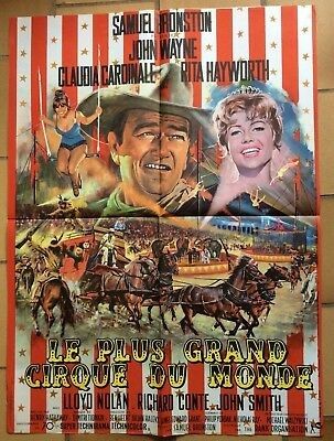null Lot comprenant sept affiches de cinéma
Deux western :
- LE PLUS GRAND CIRQUE...