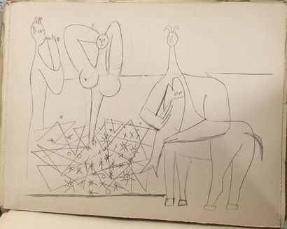 null Pablo PICASSO (1881-1973)
Mes Dessins d’Antibes 1946, 1957
Recueil comprenant...