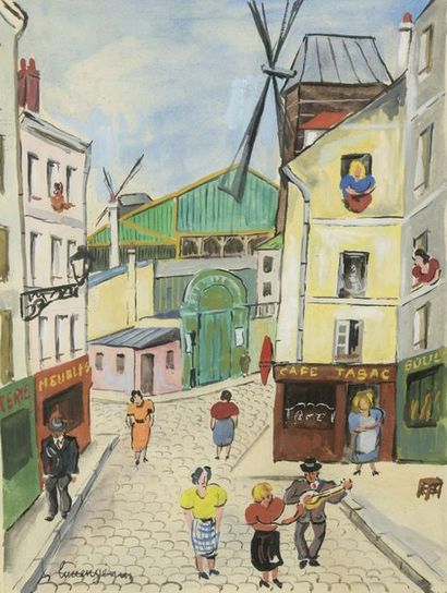 null Lucien GENIN (1894-1953)


Rues et moulins à Montmartre


Aquarelle et rehauts...