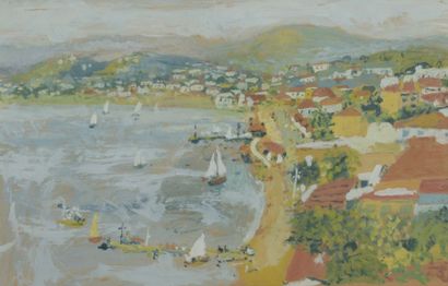 null Ivan POUGNY (1892-1956)


Port en Provence


Gouache sur papier


Signée en...