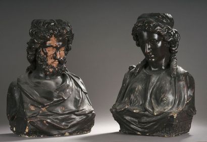null École française du XIXème siècle


Paire de bustes d’homme et de femme drapés...
