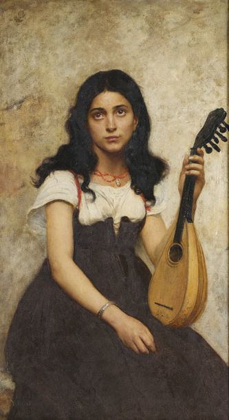 null Edouard VIMONT (Paris,1846 - 1930)


Jeune fille à la mandoline, 1889


Huile...