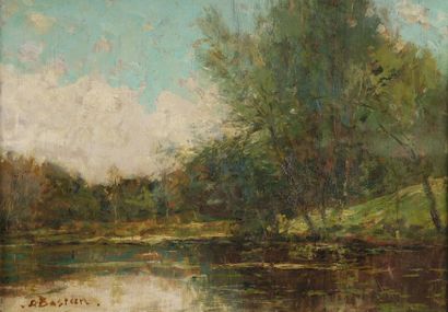 Alfred BASTIEN (Ixelles, 1873 - Uccle, 1955)


Paysage


Huile...