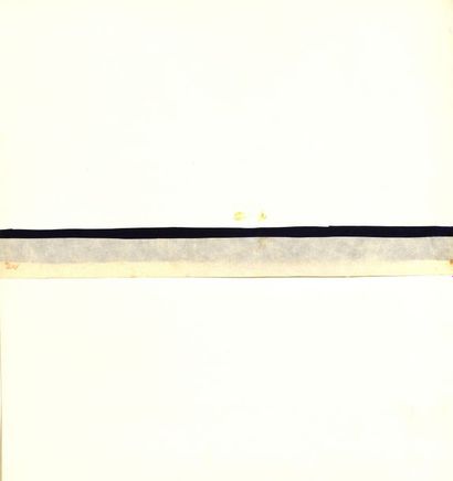 RAQUEL (1925-2014) 
Sans titre, vers 1977 
Gouache et collage sur papier. 
Cachet...