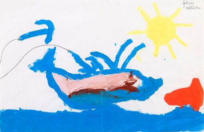 null Fabien MERELLE (né en 1981)


Baleine harponnée


Gouache sur papier signé fabien,...