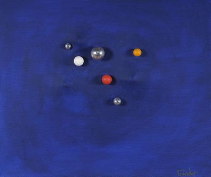 null Valentin CRIADO (1931-2010)


Galaxie bleu nuit, vers 1971


Acrylique et boules...