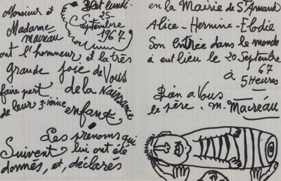 null Michel MACREAU (1935-1965)


Sans titre, 1967


Encre sur papier signé et daté...