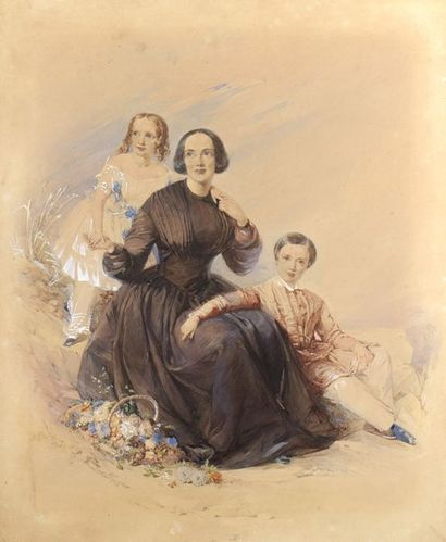 null École ANGLAISE, entourage de Thomas LAWRENCE (1769-1830)


Portrait de famille


Aquarelle...