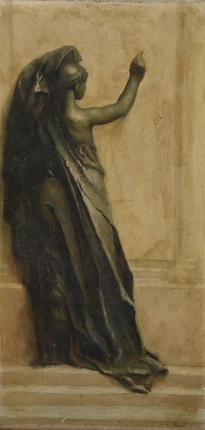 null Auguste François-Mari GORGUET (1862-1927)


Femme drapé à l’antique dessinant


Huile...