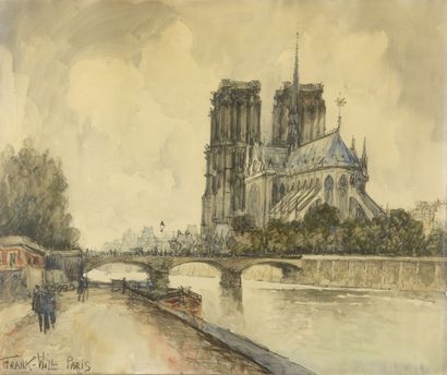 null Franck WILL (1900-1951)


Notre-Dame de Paris et la Seine


Aquarelle.


Signée...