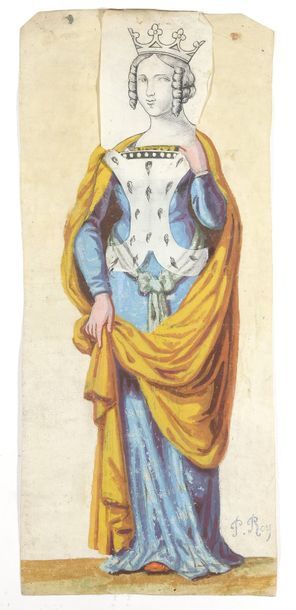 null Pierre ROY (1880-1950)


Portrait d’une reine à la robe bleue et au corsage...