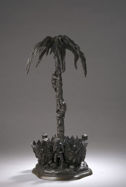 null Christophe FRATIN (1801-1864)


Flambeau palmier, porte-cigares


Bronze à patine...