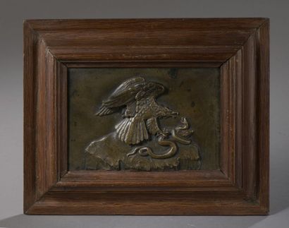 null Antoine-Louis BARYE (1795-1875)


Aigle avec serpent 


Bas-relief en bronze...