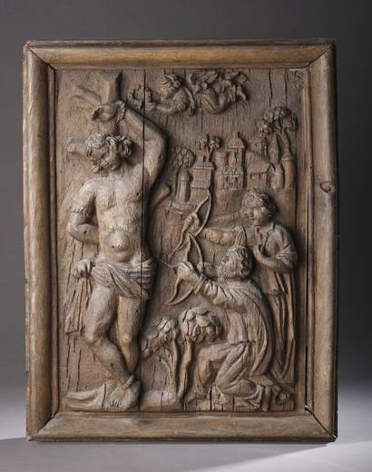 null FRANCE, XVIIe siècle


Martyre de saint Sébastien


Panneau sculpté en relief...