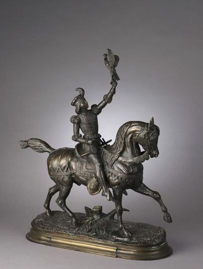 null Edouard Paul DELABRIERRE (1829-1912)


Fauconnier 


Bronze à patine brun clair....