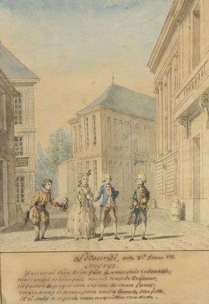 null Louis CARROGIS dit CARMONTELLE (Paris 1717-1806)


Illustration pour L’Étourdi...