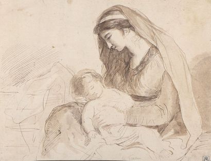 null Attribué à Giovanni Battista CIPRIANI (1727-1785)


La Vierge à l’Enfant


Plume...