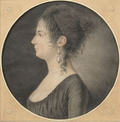 null École du XIXe siècle


Jeune femme de profil à la boucle d’oreille ornée de...