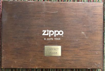 null ZIPPO EPOXY, 1983
Coffret en bois numéroté 003, comprenant neuf zippo sur le...