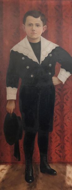 null Ecole Française de la fin du XIXème siècle
Portrait d'enfant au chapeau
Huile...