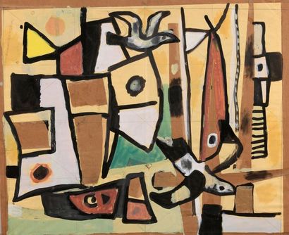 null Carlos CARNERO (1922-1980)


Lot de 25 dessins divers dans le goût de Klee,...