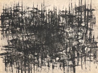 null Jean SIGNOVERT (1919-1981)
Composition
Encre de Chine et crayon.
Signé et daté...