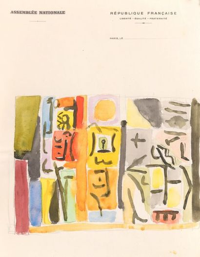 null Carlos CARNERO (1922-1980)


Lot d'environ 10 dessins dans l'esprit de Klee,...