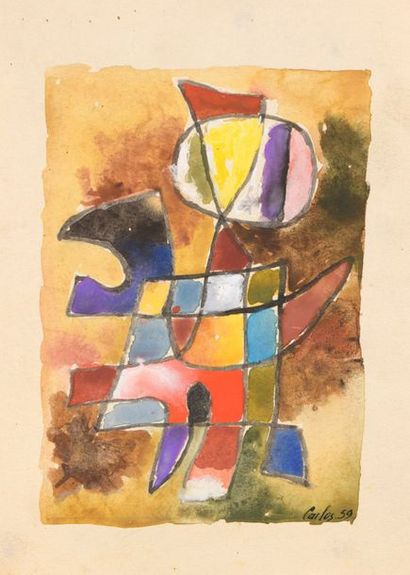 null Carlos CARNERO (1922-1980)


Lot d'environ 20 dessins dans l'esprit de Klee,...