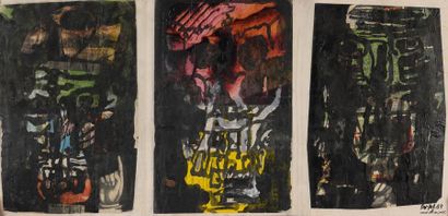 null Carlos CARNERO (1922-1980)


Triptyque à l'aquarelle sur papier contrecollé...