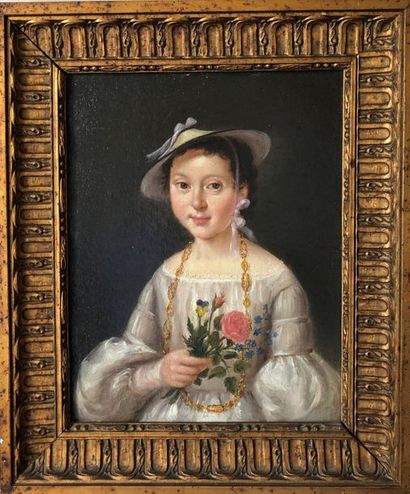 null Ecole hollandaise du XIXe siècle.
Portraits de la famille SICARD
Quatre huiles...