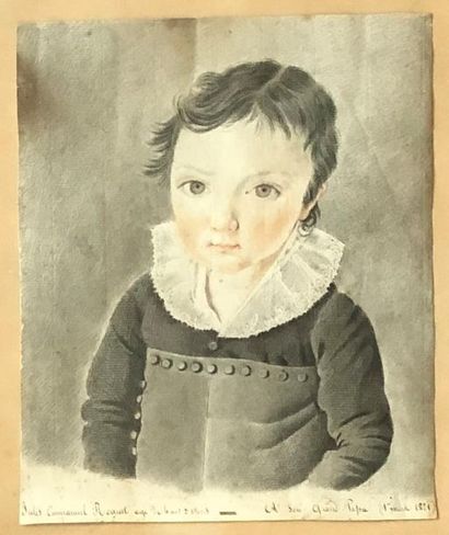 Ecole française du XIXe siècle.
Portrait...